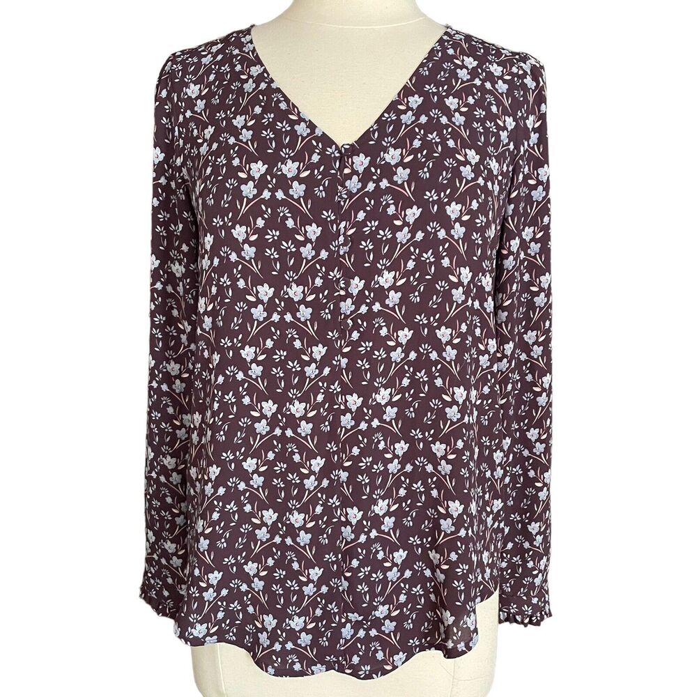 Ann Taylor LOFT Lot of 2 Blouse and Cardigan Sz XS Country Core Career or Casual